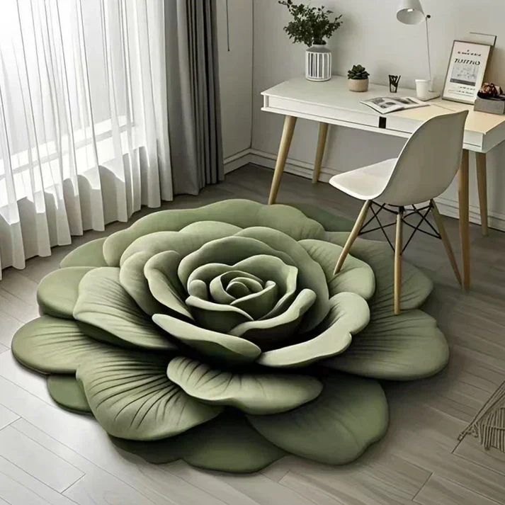 Floral Plush Diatomaceous Earth Floor Mat - Image 7