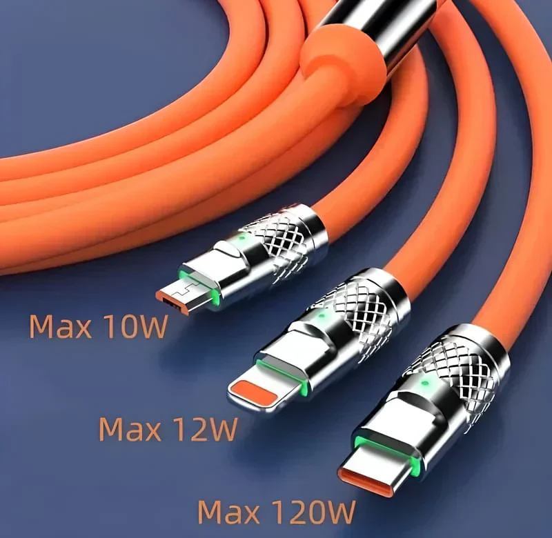 High-Speed Fast Charging & Data Sync Cable-Orange Edition - Image 5