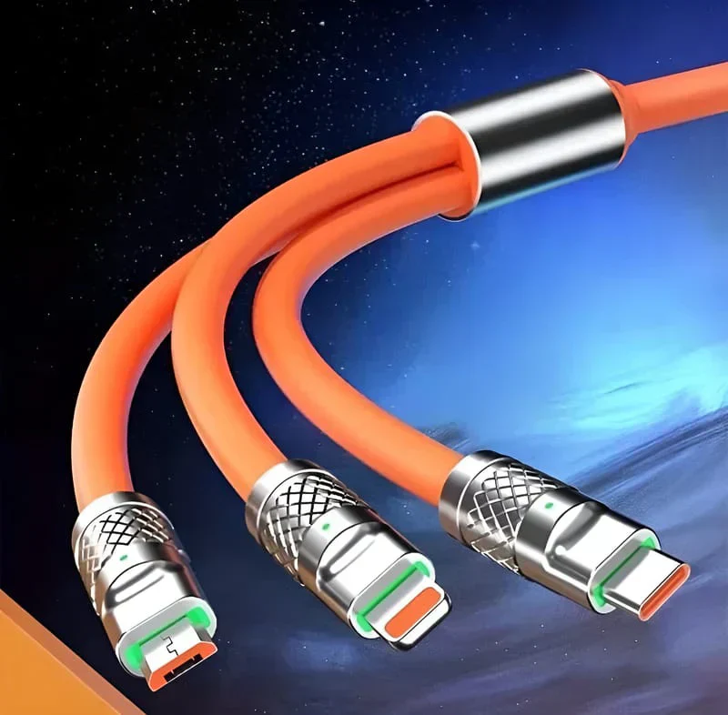 High-Speed Fast Charging & Data Sync Cable-Orange Edition - Image 6