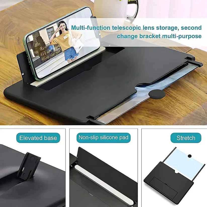 Magnifier Projector Phone Stand Holder Screen Magnifying - Image 5
